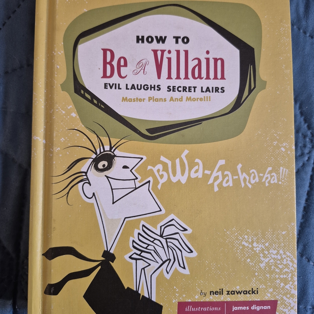 Urban Outfitters Yellow & White 'How to Be a Villain' Hardcover